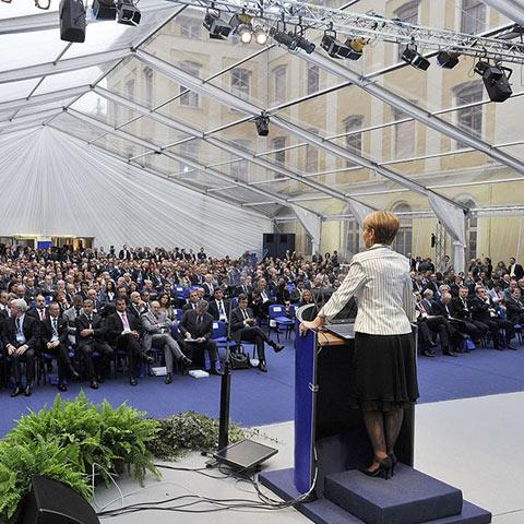 Confindustria assembly hall